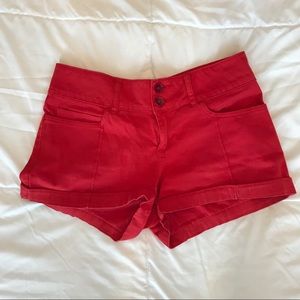Anthro Red Shorts 29 (US 8)